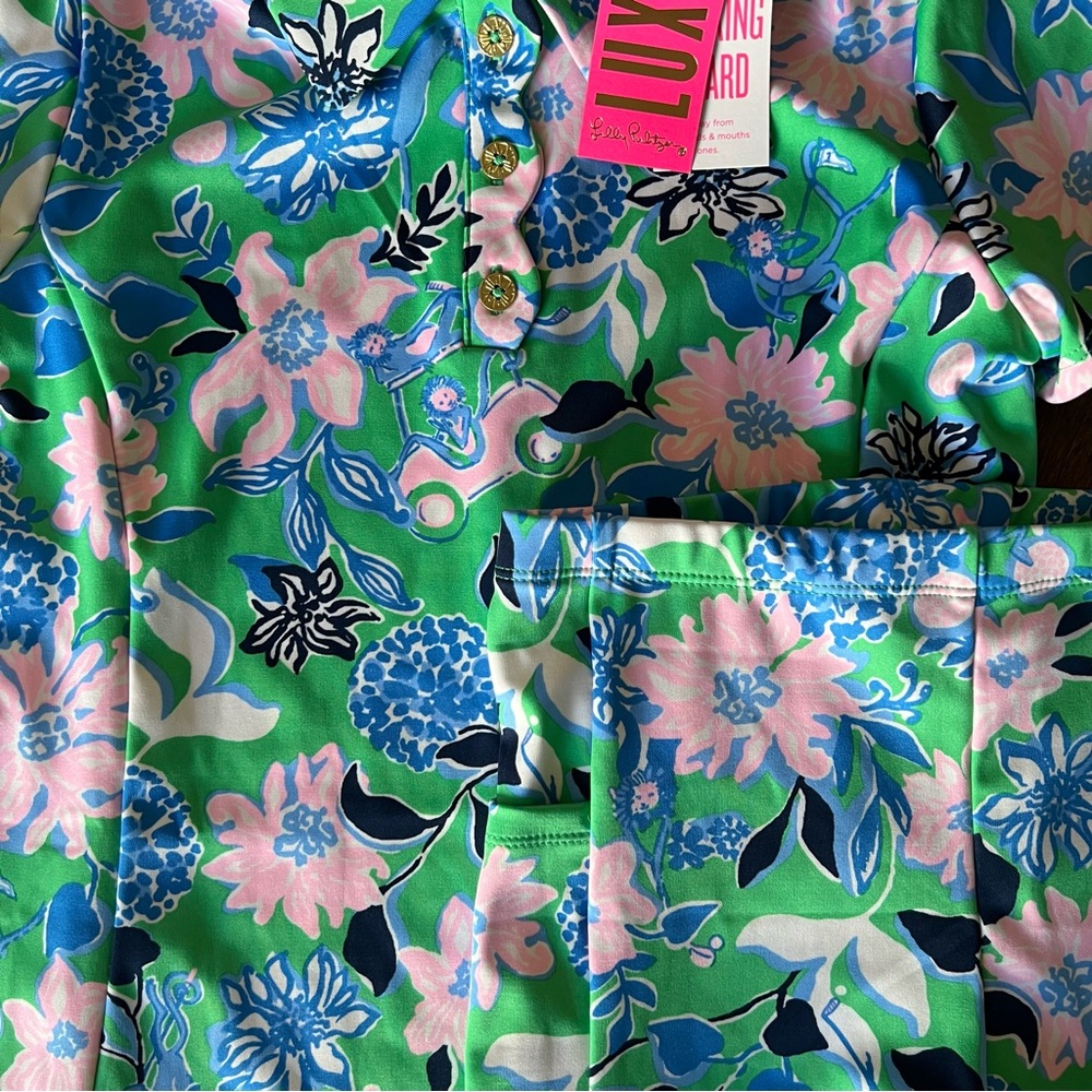 UPF 50+ Girls Mini Frida Polo Dress - Picture 3 of 5